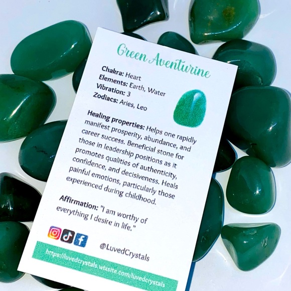 Green Aventurine Tumbled Crystal - Picture 1 of 4